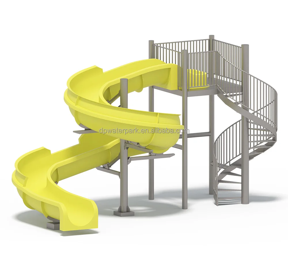 Customized 2.3 Meter High Small Fiberglass Swimming Pool Slide for Home and Private Pool