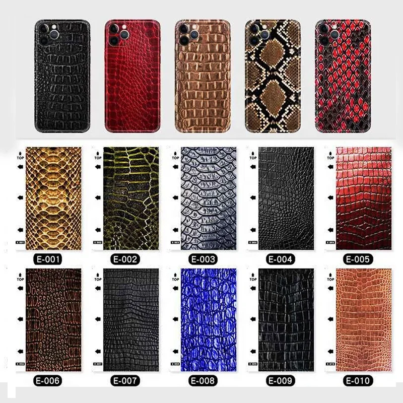 Wholesale Mobile Back Skin Leather Sticker Custom Diy Phone Universal ...
