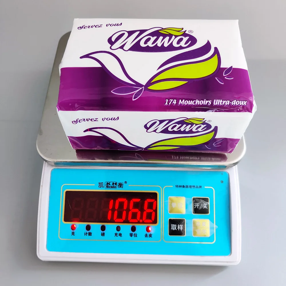 Customized Soft Facial Tissues 600 Sheets Facial Tissue Virgin Wood