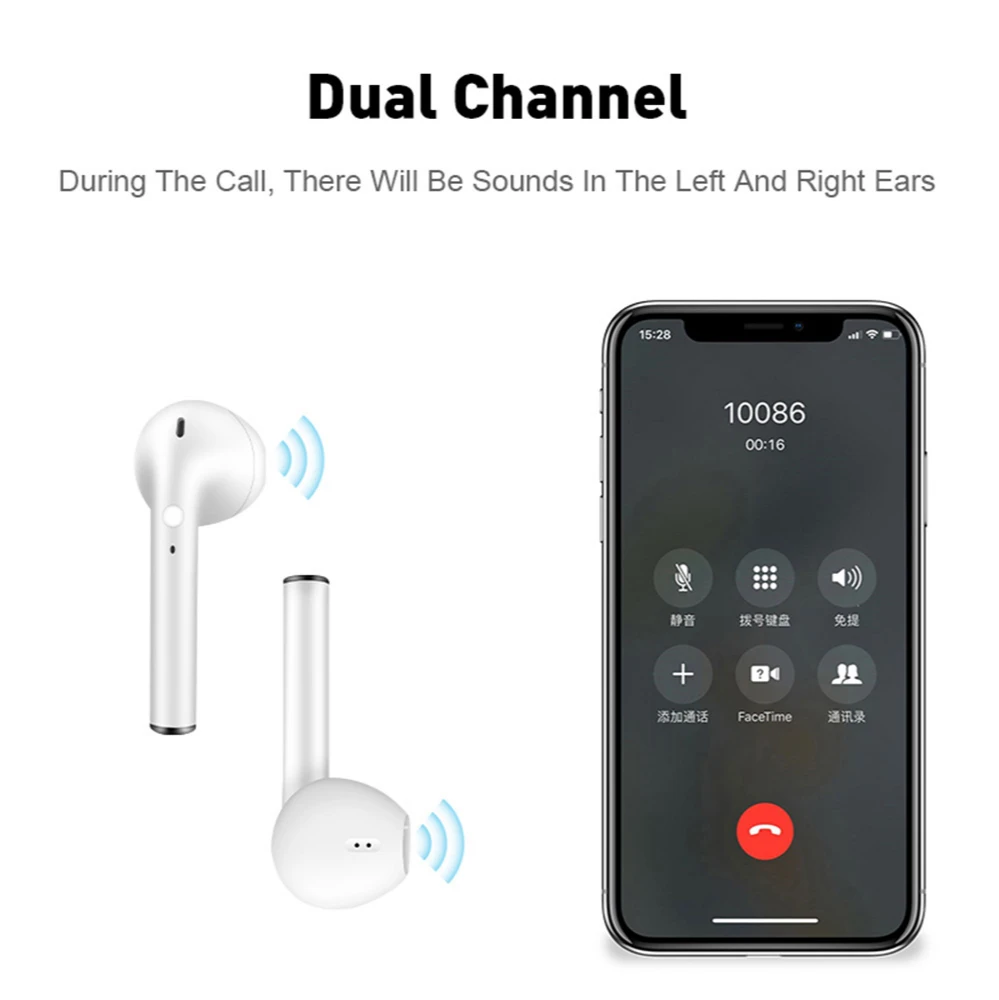 i9 Tws Wireless Head phones Blue tooth 5.0 Earphones music Bluetooth head phones With Mic Charging Box Headset for all phones - ANKUX.COM