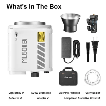 Godox ML60IIBI 2800K -6500K LED Video Light Silent Mode with APP Control for Photo Indoors Outdoors Shooting product image