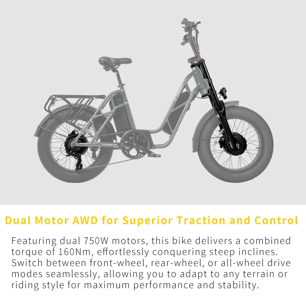Limited-Time Offer Introducing the 1500W High Power Dual Motor Step Through Electric Bike with Two Batteries at Direct Factory Pricing for Extended Range - Image 3