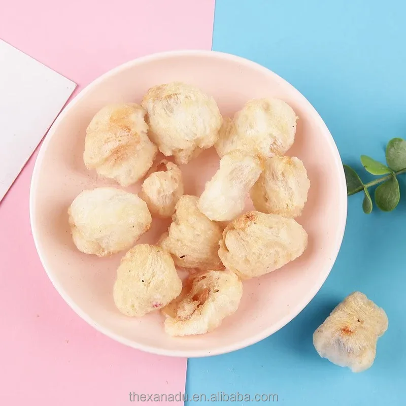 Freeze Dried Lychee Pieces Without Seeds Organic Crispy Litchi Fruit for Juice/Bakery/Snacks/Powder Wholesale 0 Sugar 0 Fat
