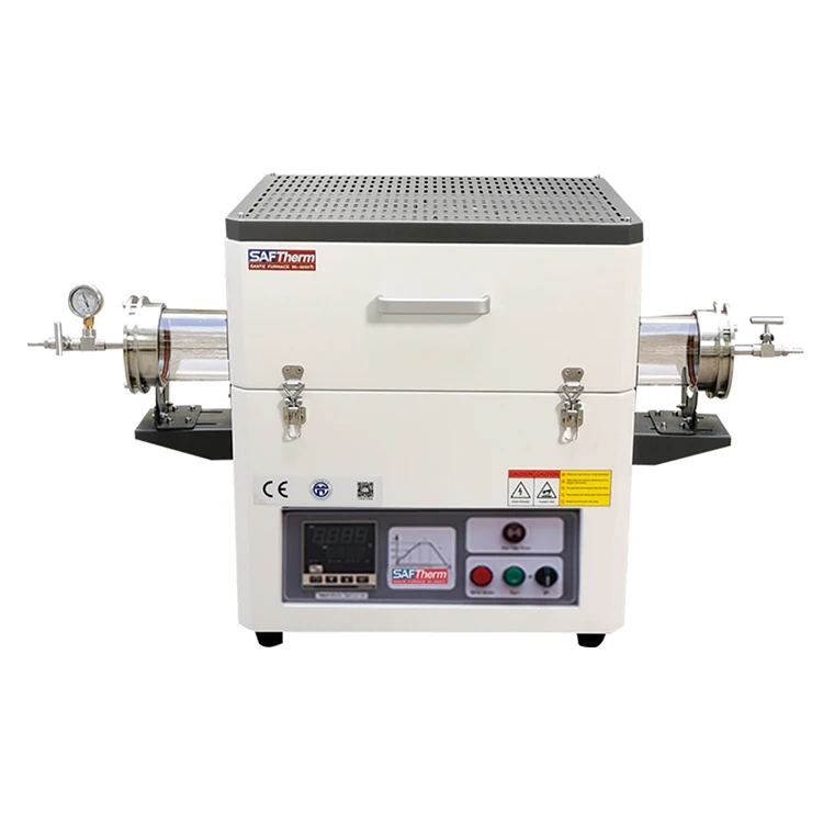 
 Горизонтальная лабораторная вакуумная кварцевая Трубчатая Печь CVD 1200c  