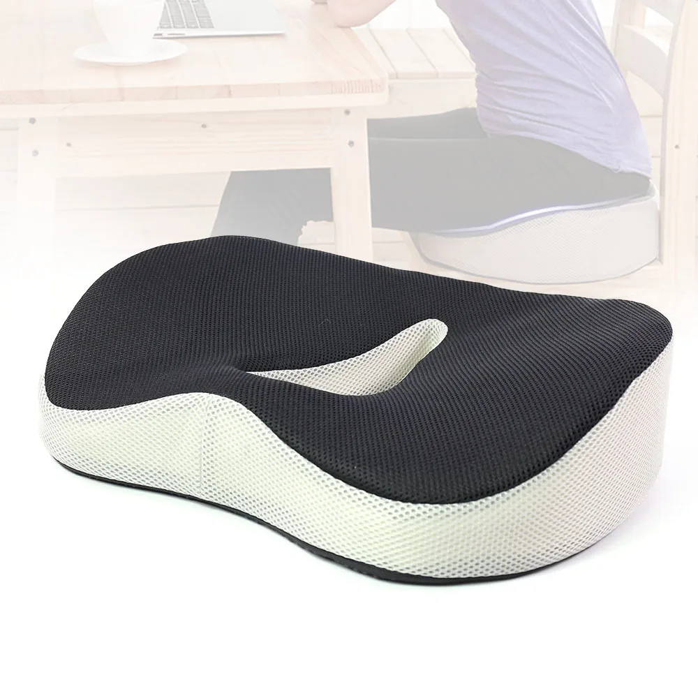 Cushion Seat Pillow Coccyx Orthopaedic Back Pain Relief Memory Foam Office  Chair
