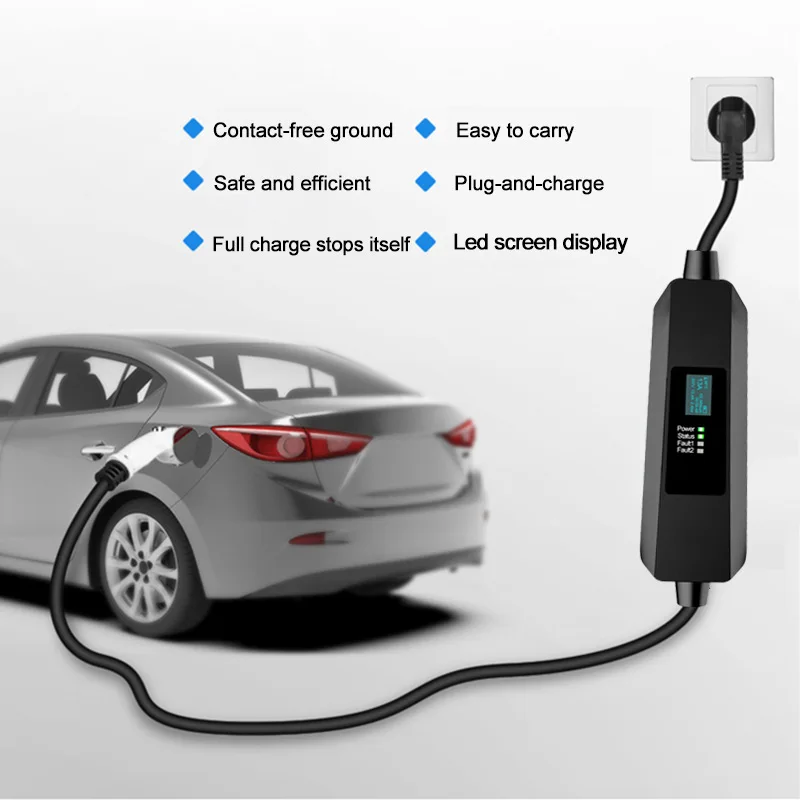 16a 32a Electric Vehicle Portable Arrester Ev Household Charging