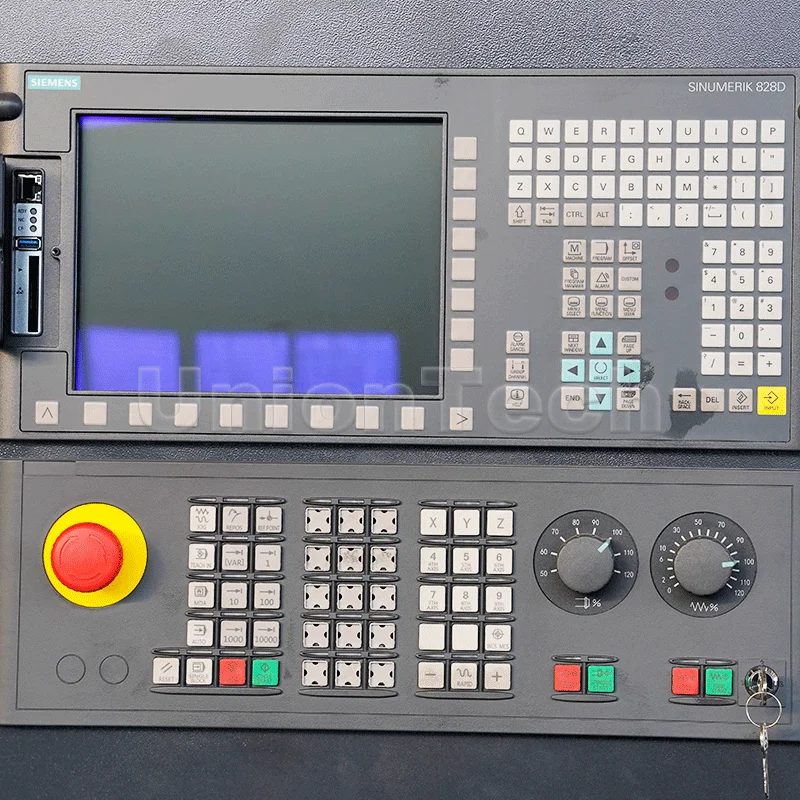 UnionTech TCK56 TCK63 Horizontal CNC Lathes with Slant Bed Turning and Milling for Composite Metal Processing