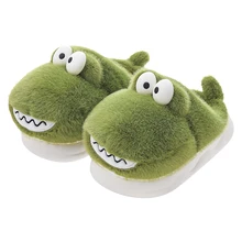 CE/ASTM Plush Slipper Wholesalers Fluffy Super Soft Crocodile Animal Cute Warm Animal Slippers for Baby Children Indoor Outdoor