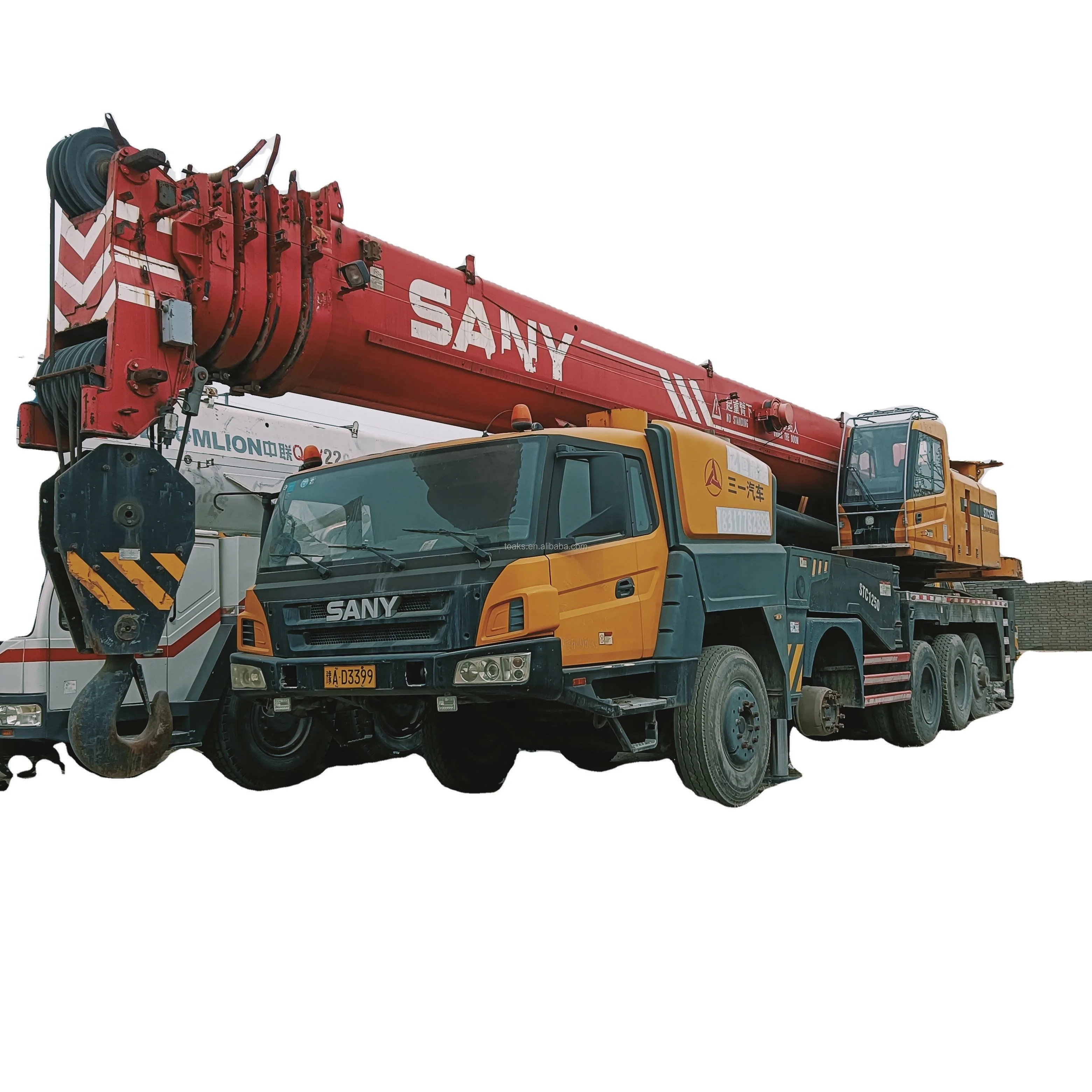 STC1250 125 Ton All Terrain Mobile Cranes Heavy Lifting Used Rough Terrain Crane