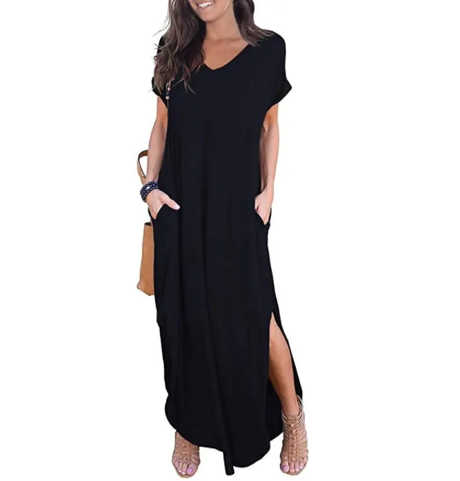 maxi short sleeve dresses