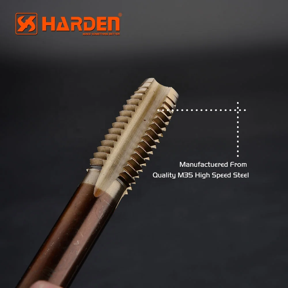 HARDEN Professional M35 High Speed Steel Standard Metric Thread Tap Set Hand Threading Taps for Machinery Customizable OEM