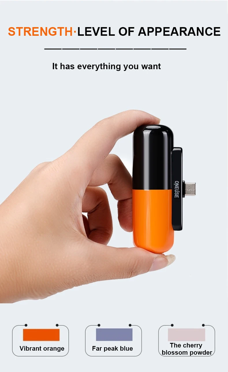 New Emergency 5000mAh Mini Small Portable Powerbank Battery Bank Charger Power Banks