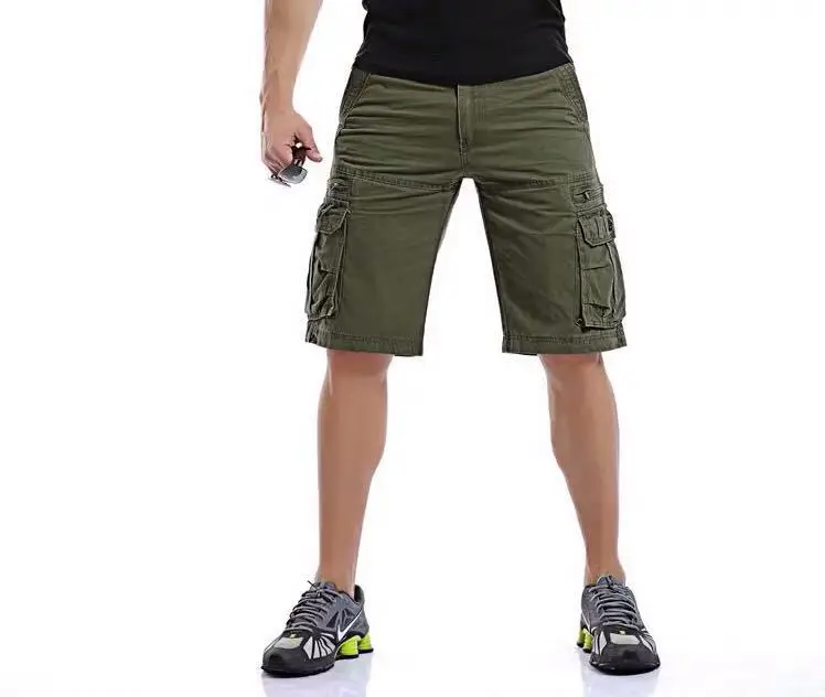 High Quality Custom Gym Summer Cargo Plus Size Men's Shorts Men Black Denim Shorts Men in Cargo Shorts163_voghion.com
