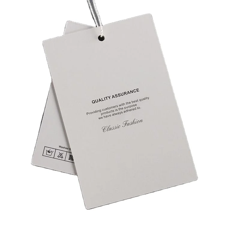 Пользовательские рециркулированное ожерелье ювелирные изделия одежда висит бирка с собственным логотипом качели ценник