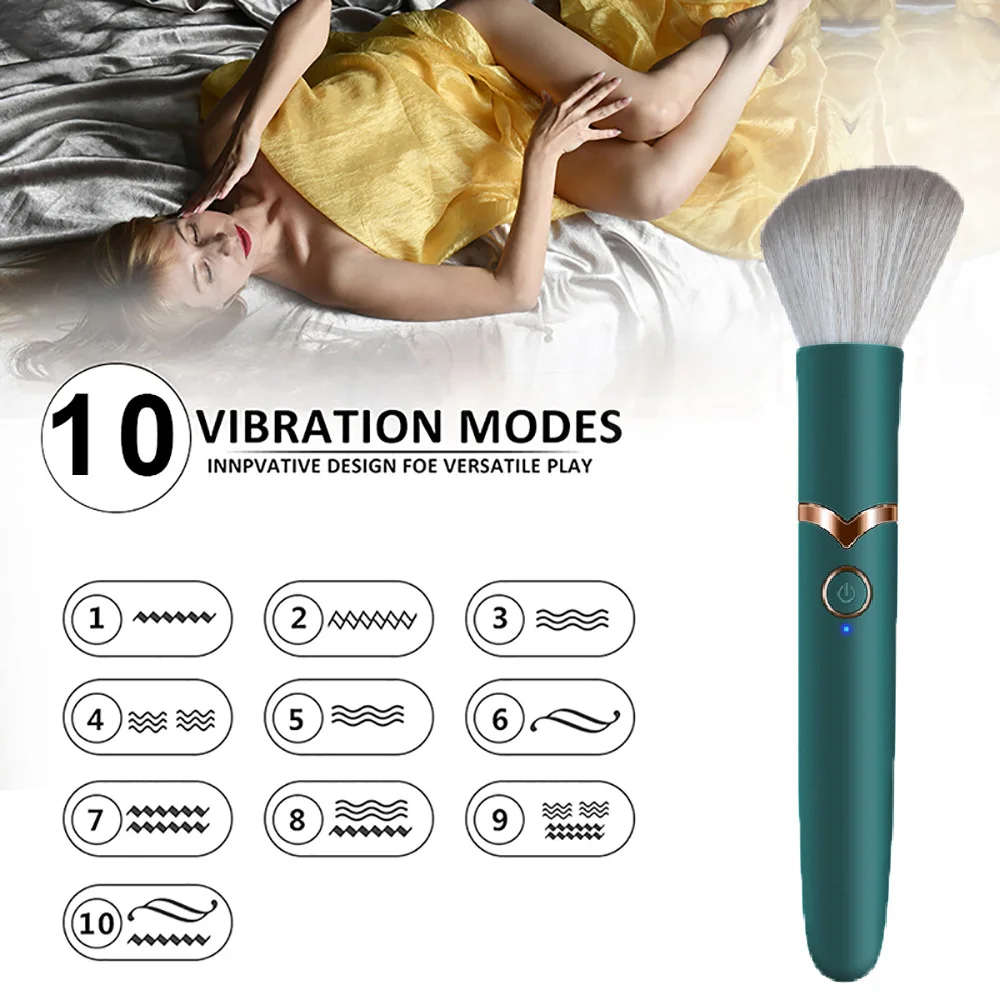 Female adult massage insert orgasm vibrating lash brush makeup brush  vibrator with Wireless charging| Alibaba.com