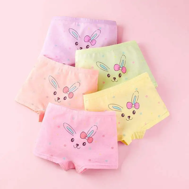 Girls Underwear Kids Cute Cartoon Princess Print Boxer Briefs Bikini