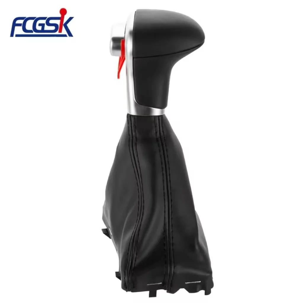 High Quality Automatic Shift Knob With Leather Cover Frame for Audi A5 A4L Q5 B8 B8PA B9 Automatic Transmission Speed