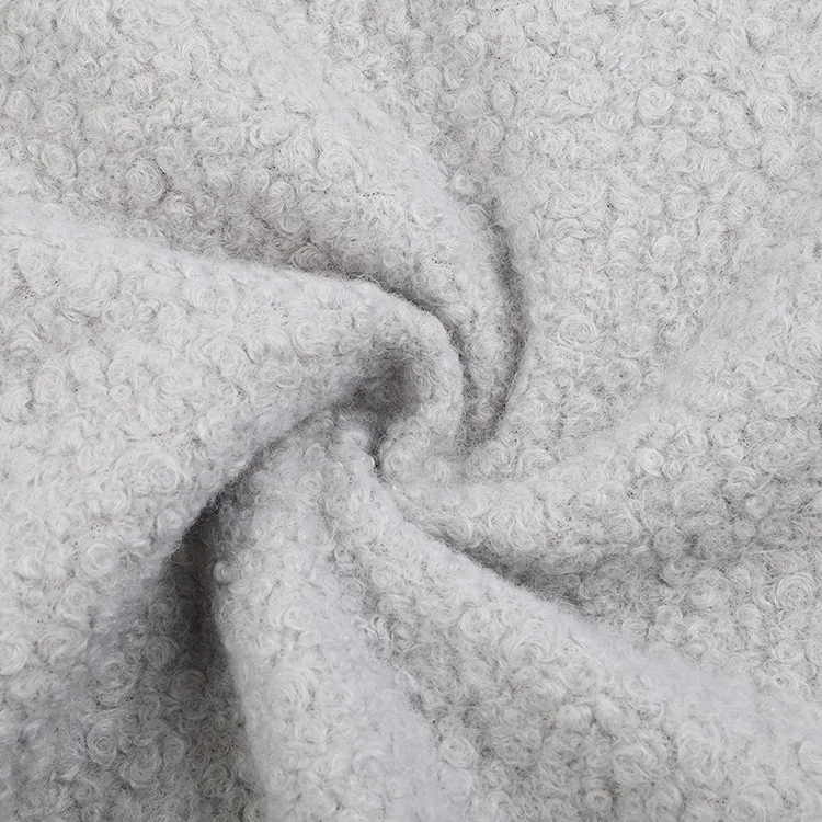 100% polyester suede bonded wool faux fur sherpa fleece fabric for winter overcoat
