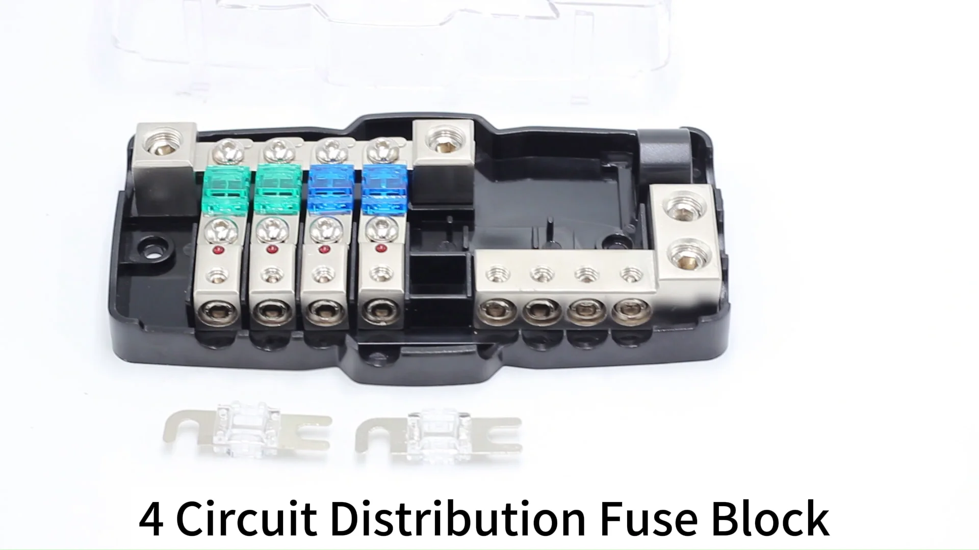 Camper Car Audio Distribution Fuse Block With Ground Mini Anl Fuse Box