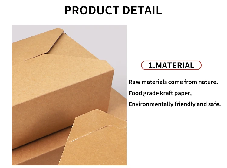 Kraft Paper Box Disposable Customized Take Away Paper Lunch Box Buy