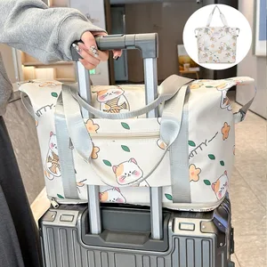 Manufacturer Directly Issues Luggage Bags Travel Bags Large Capacity Single Shoulder Hand-Held Cute Girls' Travel Bags