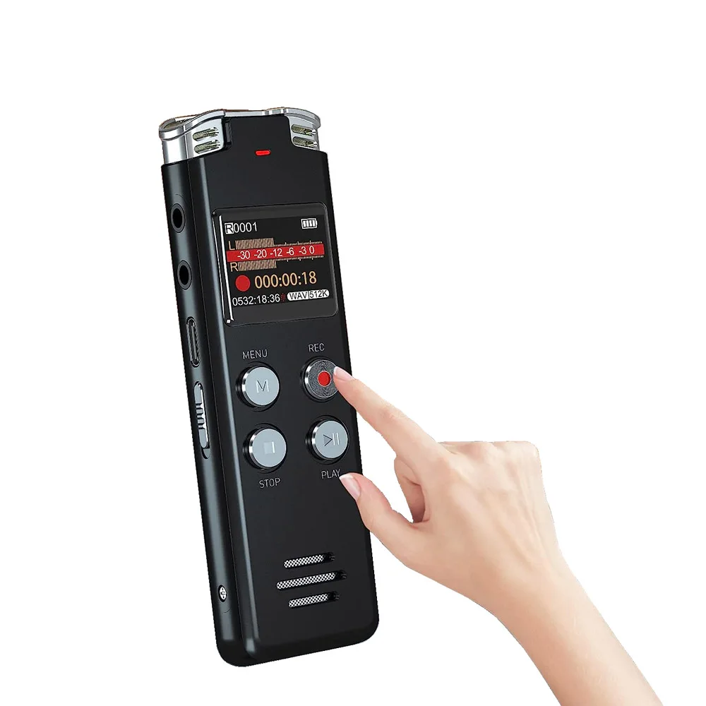 64GB Digitale Diktiergeräte, LPONGPOCUI Audio Aufnahmegerät
