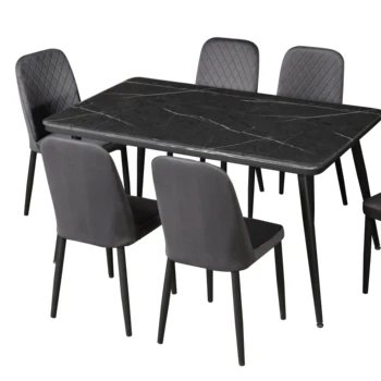 Manufacturer Furniture Direct Sales Modern Nordic Style Design Luxury Dining Table Plank Wooded Combined with Hotel