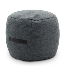 HStex Design Stool Foldable Round Pouff Stool Poef Footstool Lazy Sofa Bean Bag