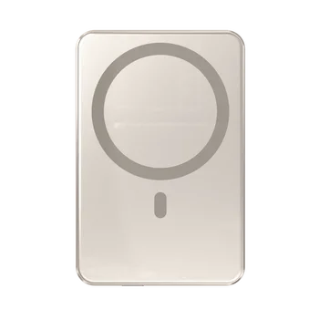 Cross-Border 10000mAh Slim Card Ultra-Thin Magnetic Wireless Charging Bank 20W Output Power Type-C Interface Plug Socket Type