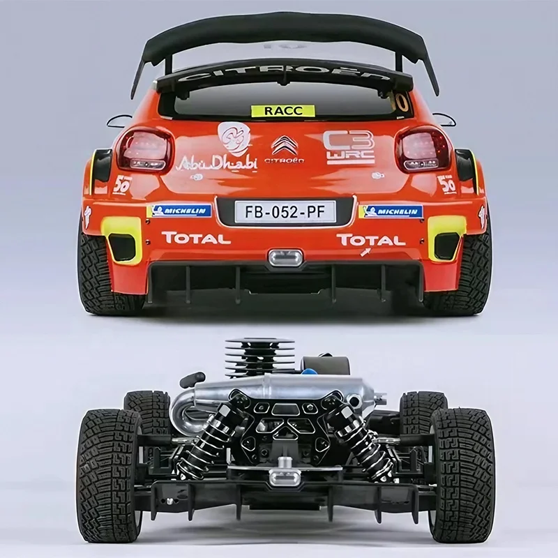 Carro de Rali RC Citroën C3 WRC 1/7 Nitro a Gás da Traction Hobby