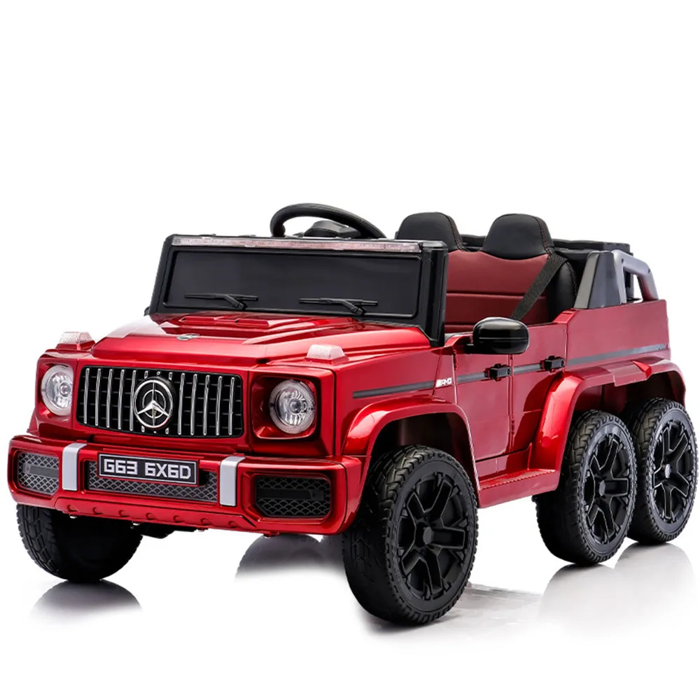 Children Electric Ride-On Car Adult Compatible Multi-Tire Baby Toy Boys Girls Remote Control Double Seater Off-Road Vehicle