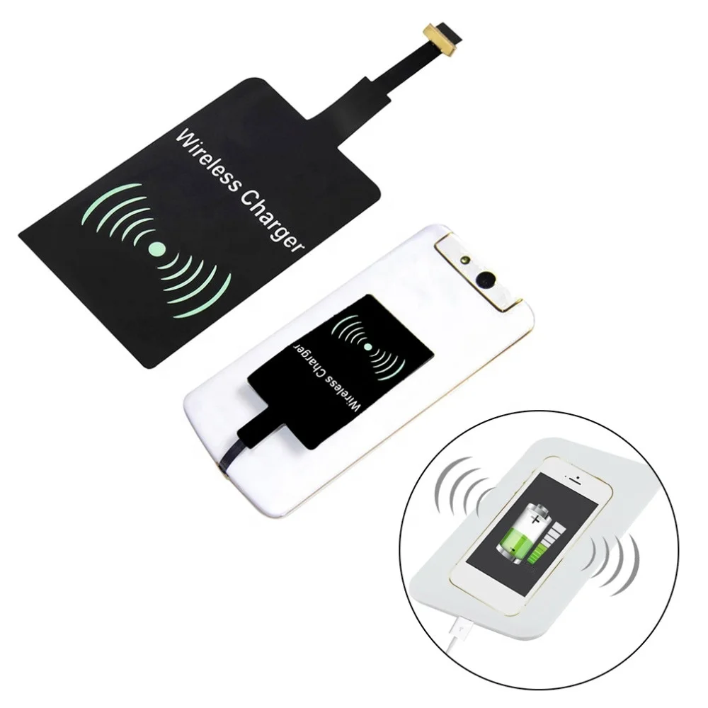 Wholesale Factory Price Mini Universal Micro Usb Type a B QI Wireless  Charger Receiver for Android Mobile Phone