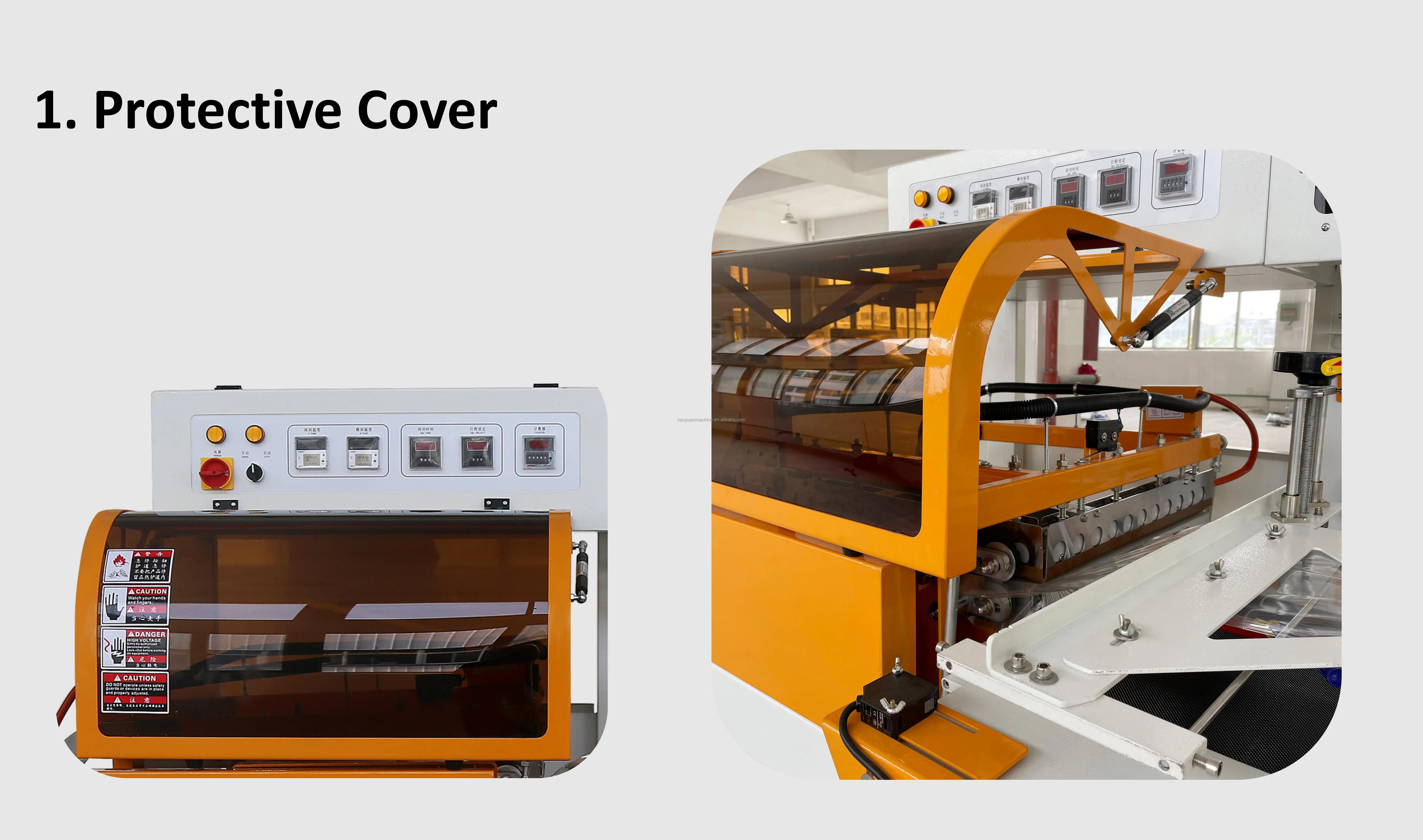 Haoyuan Automatic L-Type Shrink Wrap Machine High Quality for Food Chemical Beverage Packaging for Retail Motor Core Components manufacture