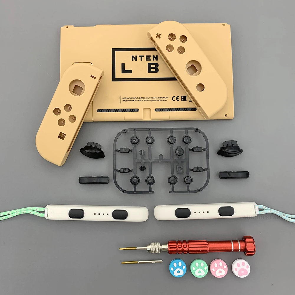 For Nintendo Switch Console Replacement Housing Shell Cover for Nitendo Switch Back Faceplate Case for Joycons Housing Shell