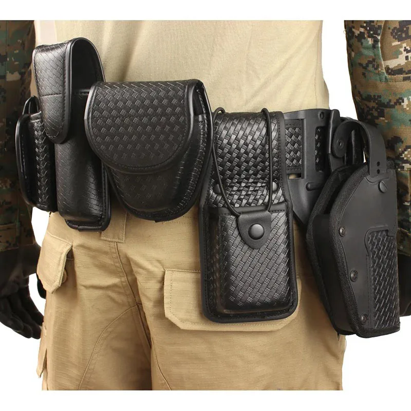 Outdoor Premium Detachable Camping and Everyday Use Duty Belt Rig Kit Tactical Duty Belt Handcuff Case Radio Holder Belts
