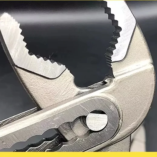 Adjustable Water Pump Pliers – 10.3” Channel Lock Style, Carbon Steel, Eagle Mouth Jaw, Ratchet Locking Clamp For Plumbing & Auto