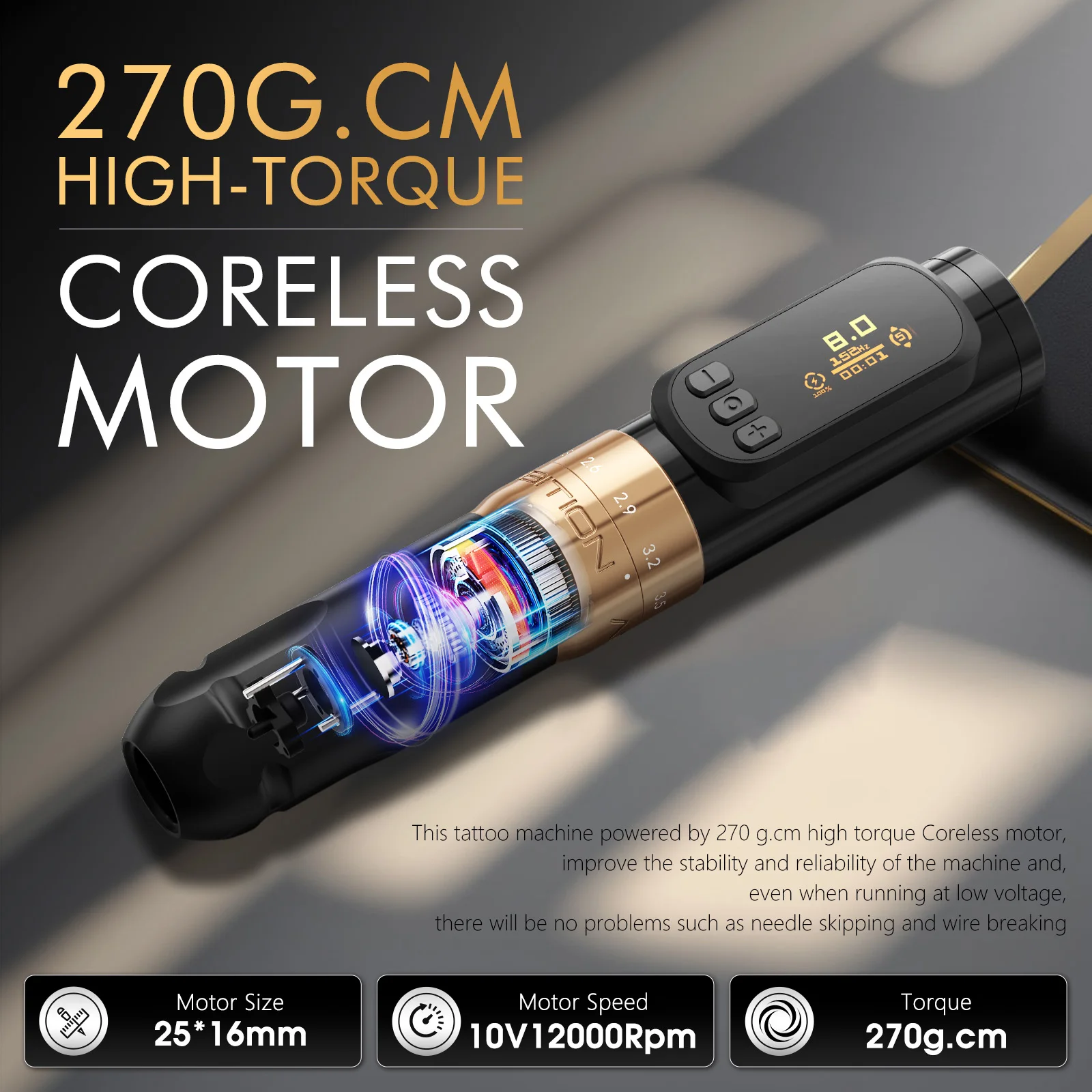 その他 Ambition sally rotary tatoomachine Amazon.com: Ambition Sally 270 Rotary Tattoo Gun, Wireless Tattoo