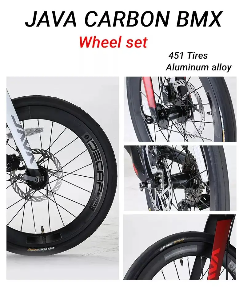 Java 22S BMX Freestyle Bicycle - 22 Inch Frame, Carbon Fiber, Disc