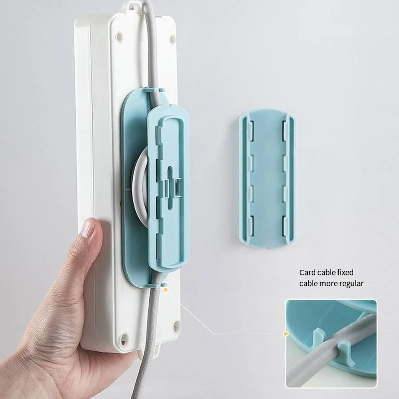 New non - punched socket can move wall hanging paste type wire insert plate fixer desk receiving wire winding