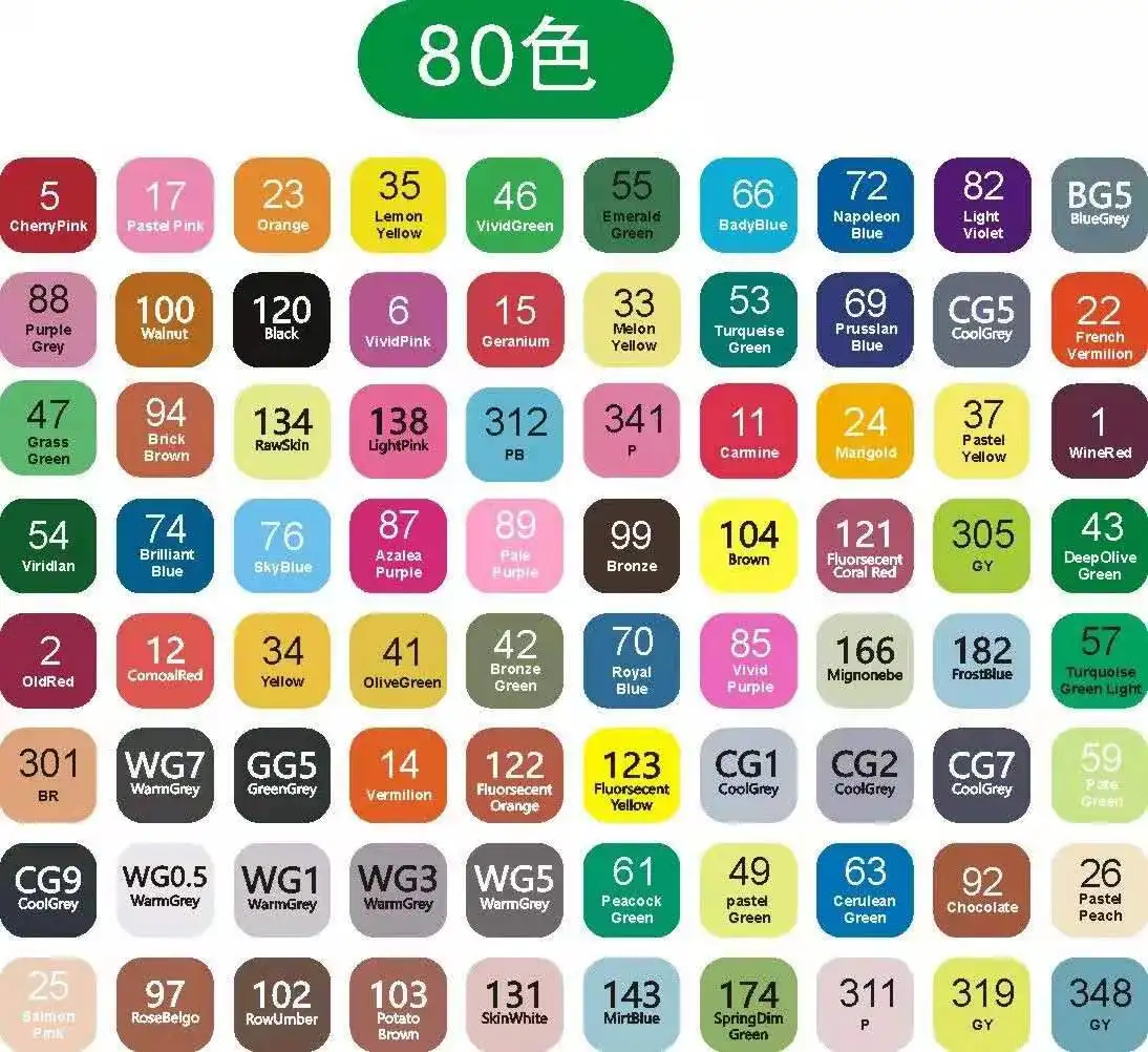 Хит продаж нетоксичные маркеры для рисования двойная кисть