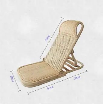 Складной напольный стул в японском стиле с татами, новинка, Legless Zaisu с обивкой, подушка сиденья, ротанговый складной пляжный татами стул