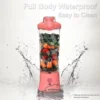 Pink portable blender
