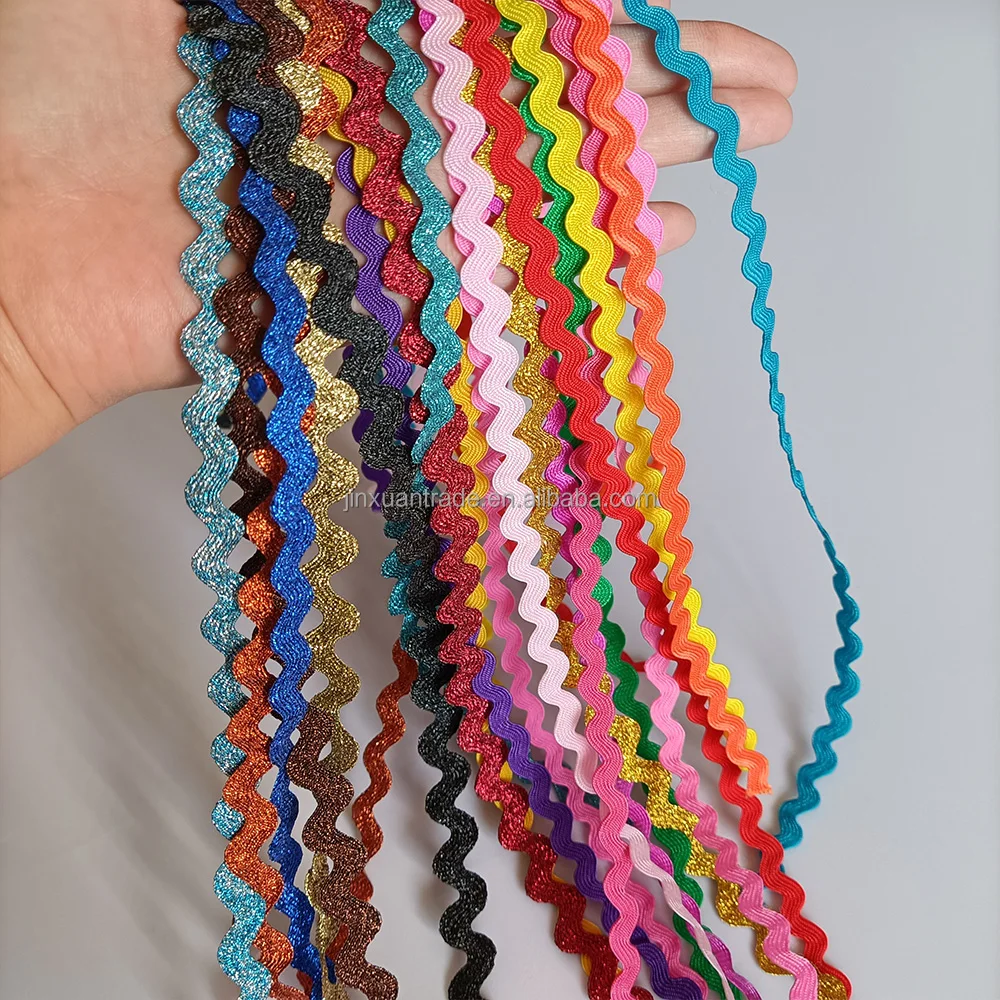 Cheap Price PP Rick Rack Lace - Multi Color 5mm Ric Rac Trim