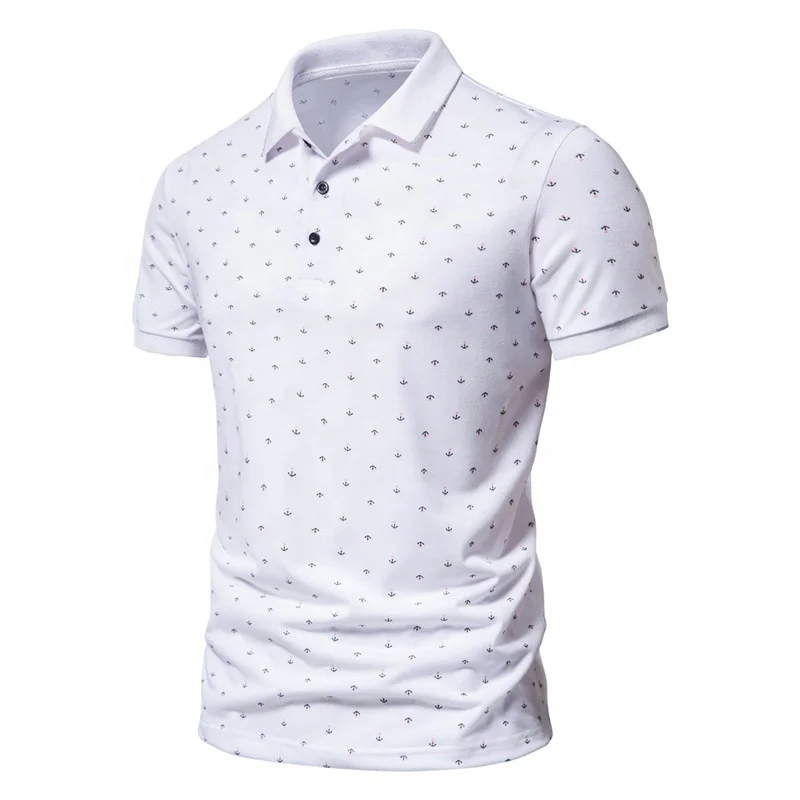 Oem Mens All Over Print Organic Coton Polo Shirts High Quality 100% ...