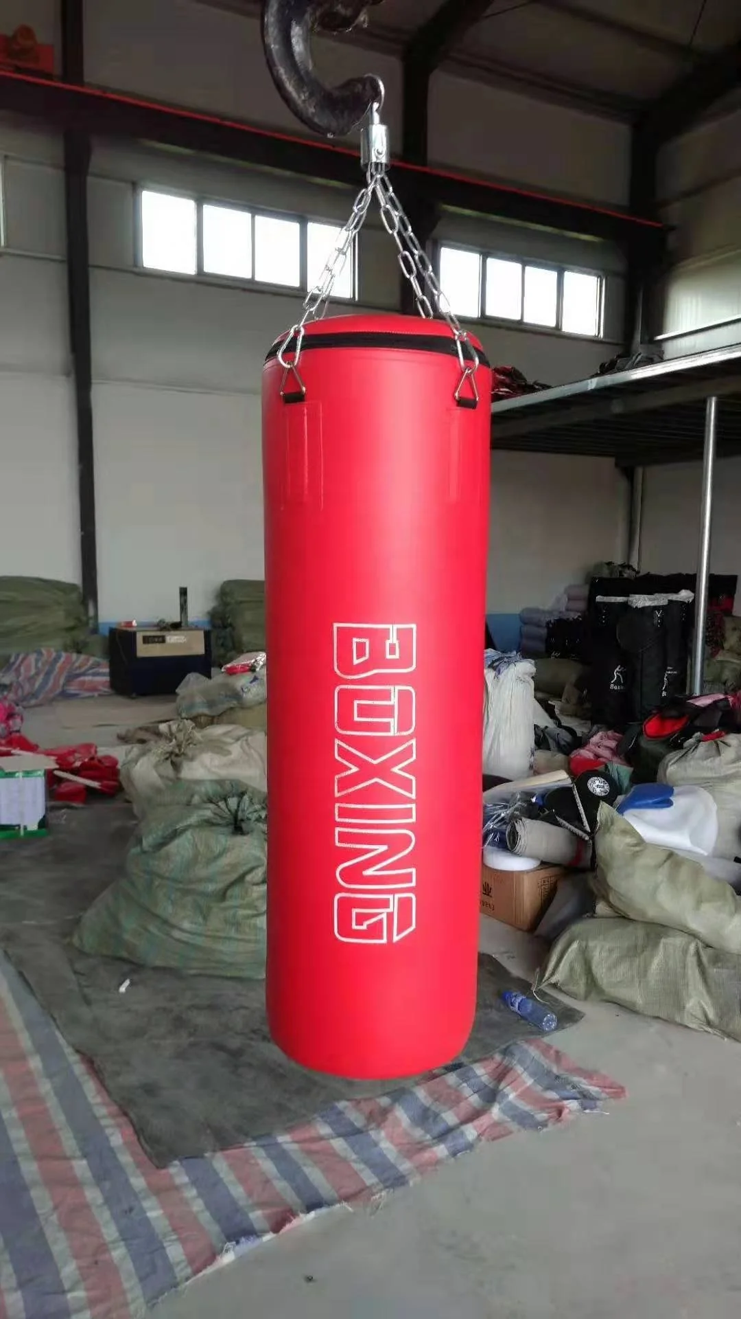 Индивидуальная Тяжелая боксерская груша из искусственной кожи, боксерская груша для бокса, подвесная боксерская сумка для ногами