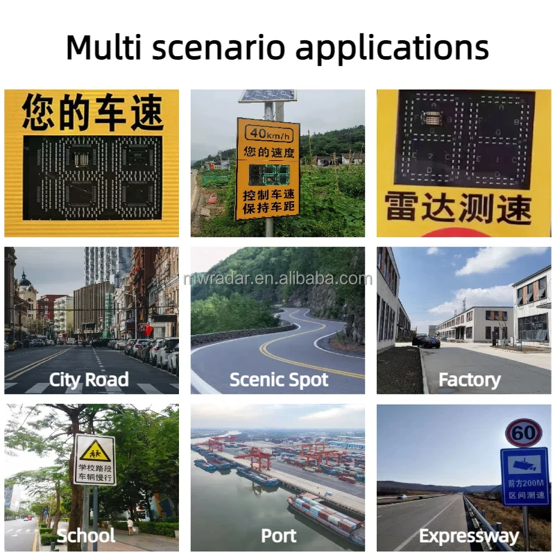 Low cost 24GHz Radar speed traffic road speed  warning radar  original factory for road speed measuring