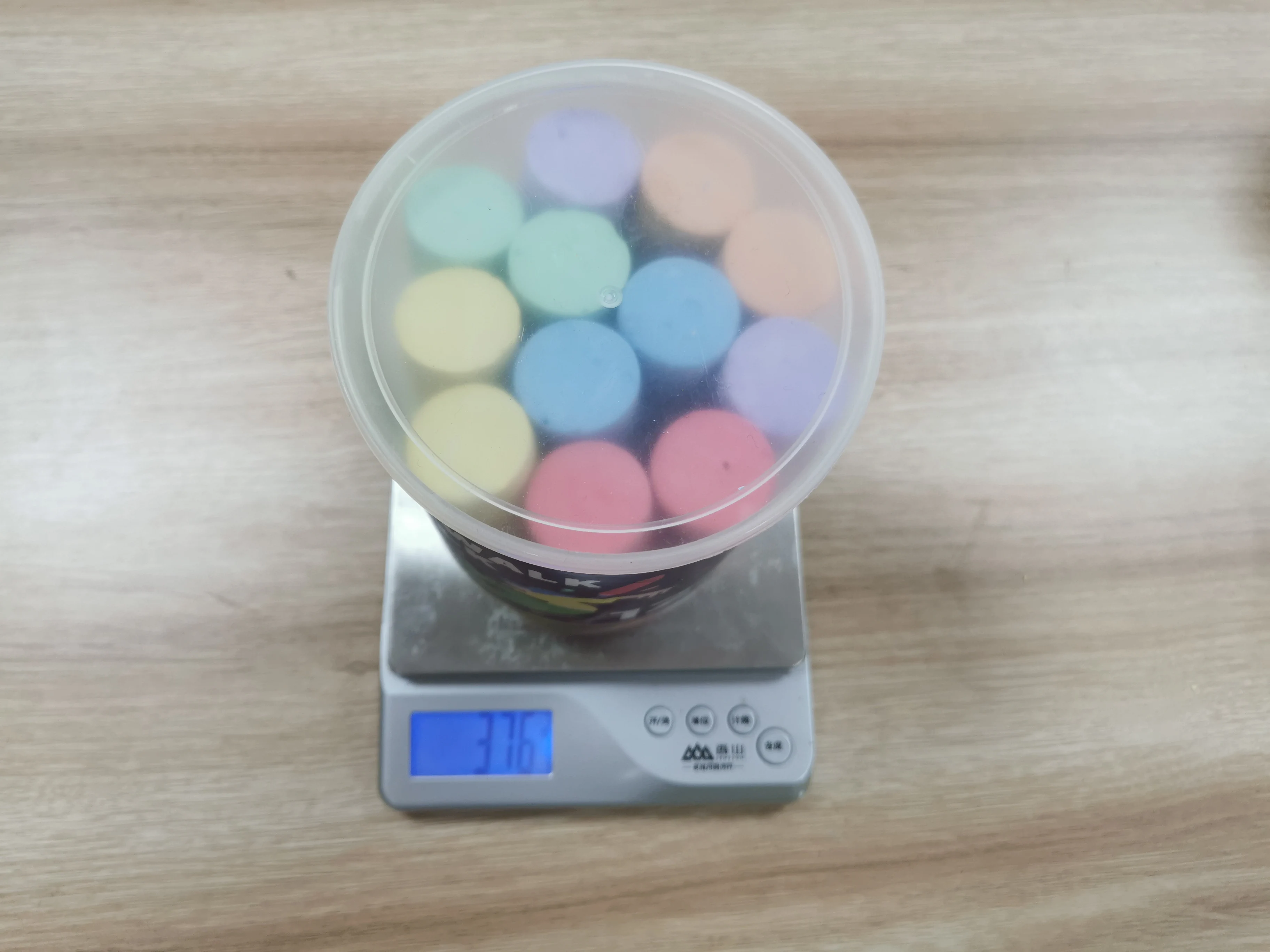 Круглое полипропиленовое ведро 12 шт. уличная меловая палочка из Сульфата кальция