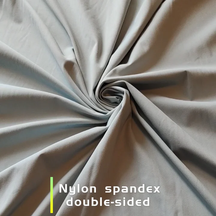 Stretch De Rong Double Brushed Interlock Polyester Spandex Weft Knit