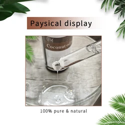 100% чистое натуральное кокосовое масло для волос с личным логотипом для мужчин и женщин
