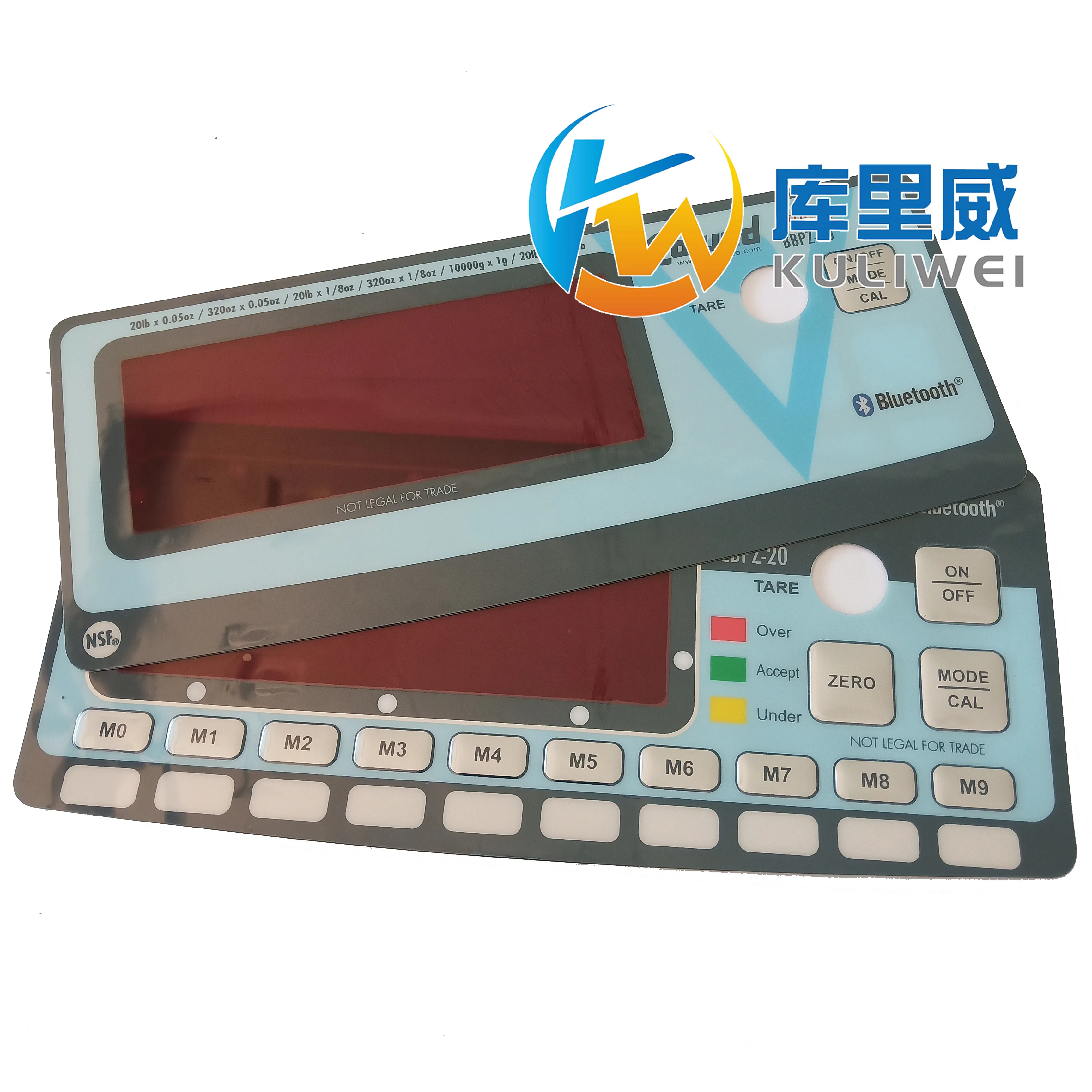 Custom LCD Screen Panel Sticker Acrylic Control Panel Pvcsticker Button Film Switch Panel Sticker